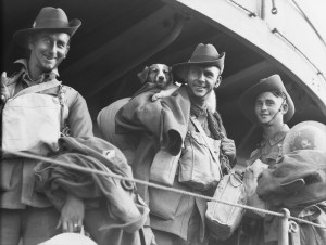 Australian soldiers during the evacuation from Tobruk, 1941.