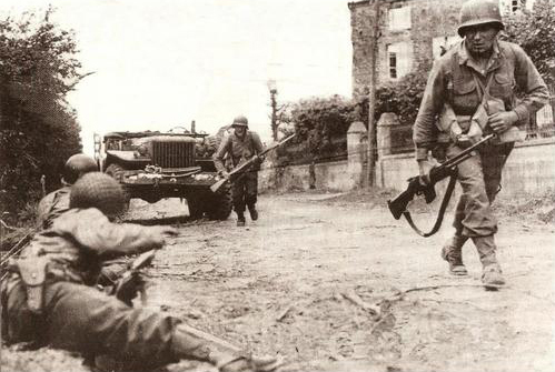 79th Division GIs, Le Haye du Puits